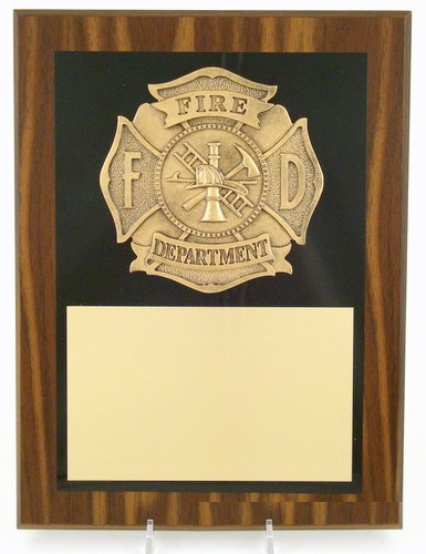 Fire Department Plaque 9" x 12"-Plaque-Schoppy's Since 1921