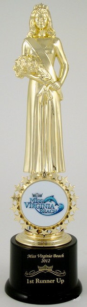 Custom Pageant Logo Trophy Medium-Trophies-Schoppy's Since 1921
