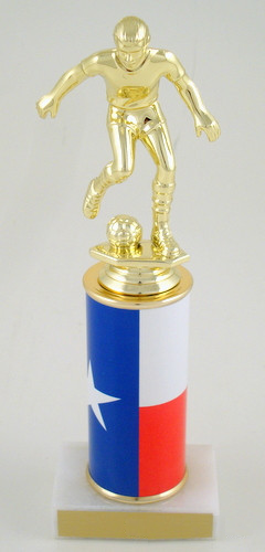 Texas Soccer Original Metal Roll Column-Trophies-Schoppy's Since 1921