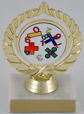 Math Logo Trophy-Trophies-Schoppy's Since 1921