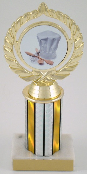 Culinary Logo Trophy on 3" Column-Trophies-Schoppy&