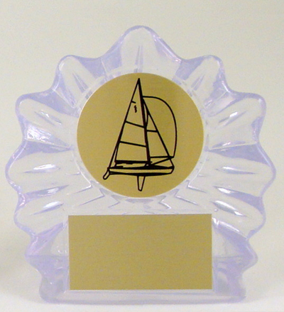 Sail Boat Logo Small Shell Acrylic-Trophies-Schoppy's Since 1921