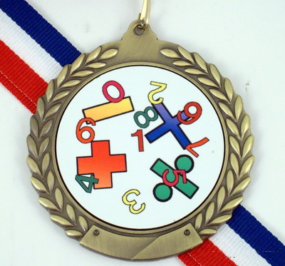 Math Logo Medal-Medals-Schoppy's Since 1921