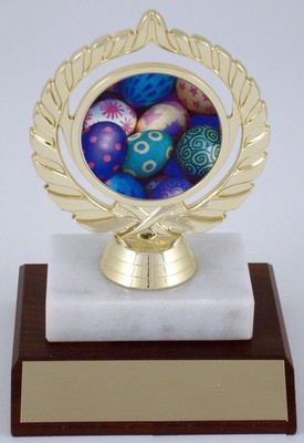 Easter Logo on Marble & Wood Base-Trophies-Schoppy's Since 1921