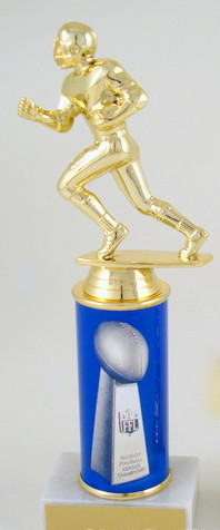 Fantasy Football League Champions Trophy Original Metal Column-Trophies-Schoppy's Since 1921