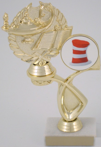 Academic Trophy With Hat Logo in Offset-Trophy-Schoppy's Since 1921