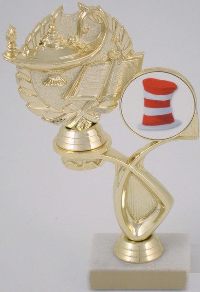 Academic Trophy With Hat Logo in Offset-Trophy-Schoppy&
