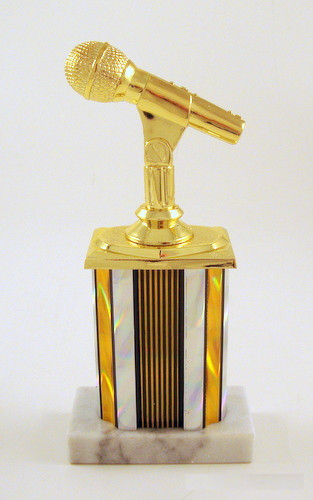Microphone Column Trophy-Trophies-Schoppy's Since 1921
