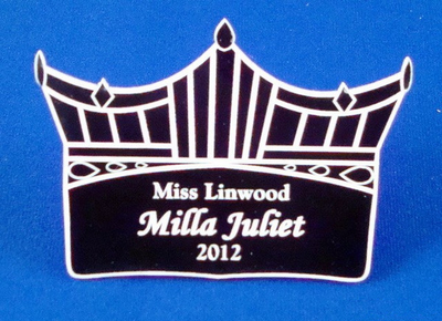 Pageant Crown Badge-Name Tag-Schoppy's Since 1921