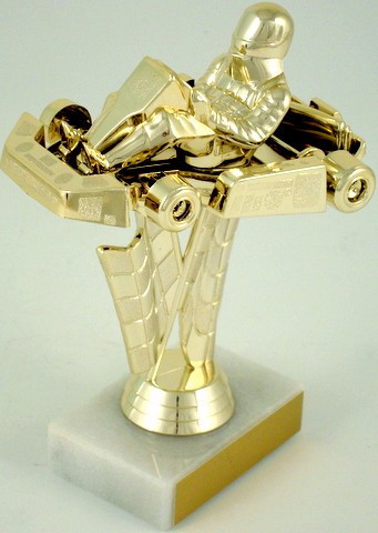 Go-Kart Trophy on Marble Base-Trophies-Schoppy's Since 1921