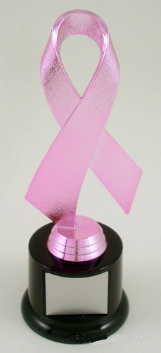 Awareness Ribbon Trophy on Black Round Base-Trophies-Schoppy's Since 1921