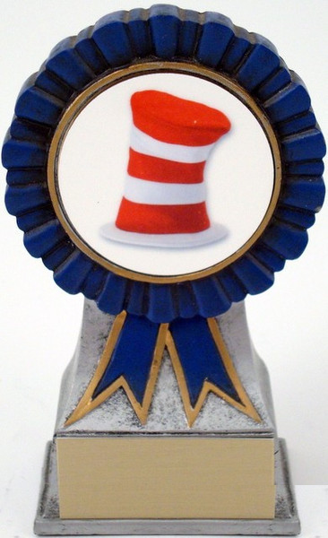 Hat Logo on Ribbon Resin-Trophies-Schoppy&