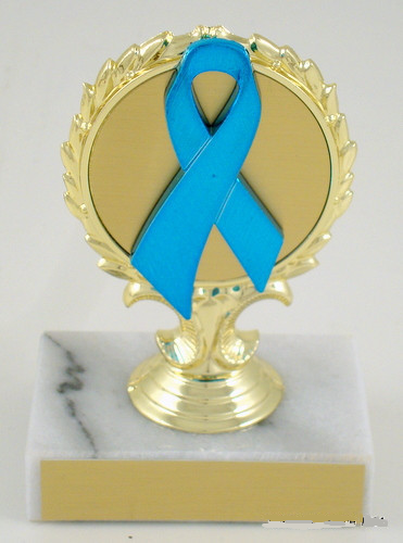 Light Green Ribbon Awareness 3 Award Medal