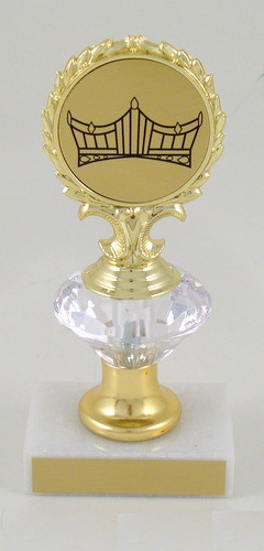 Pageant Logo Diamond Riser Trophy Small-Trophies-Schoppy's Since 1921