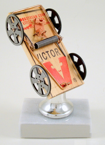 Mouse Trap Racing on Silver Bell Riser Trophy-Trophies-Schoppy&