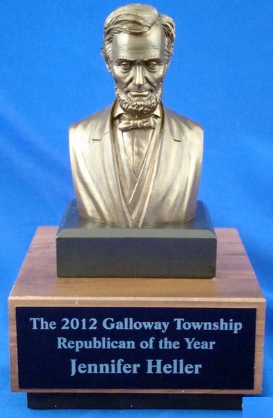 Lincoln Bust on Wood Base-Trophies-Schoppy's Since 1921