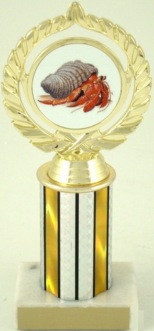 Hermit Crab Trophy on 3" Column-Trophies-Schoppy&