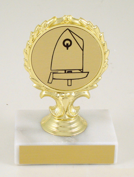Sail Boat Logo Trophy Small-Trophies-Schoppy&
