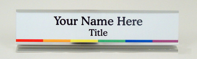 LGBTQ Desk Plate-Name Desk Block-Schoppy's Since 1921