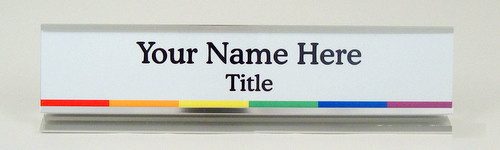 LGBTQ Desk Plate-Name Desk Block-Schoppy&