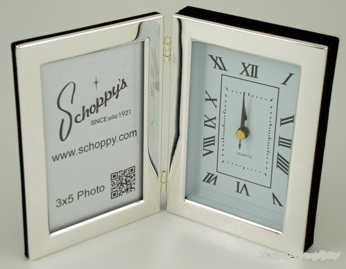 Hinged Frame 3"x5" with Clock-Frame-Schoppy&