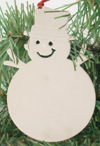 Snowman Ornament with Red Tassel-Gift-Schoppy's Since 1921