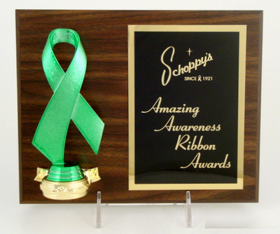 Awareness Ribbon Plaque 8" x 10"-Trophies-Schoppy's Since 1921