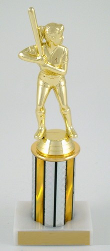 3" Column Softball Trophy-Trophy-Schoppy's Since 1921