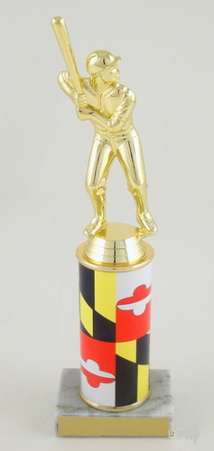 Maryland Baseball/Softball Original Metal Roll Column-Trophies-Schoppy&