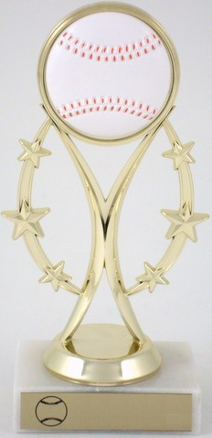 Baseball Trophy on Six-Star Riser-Trophies-Schoppy's Since 1921