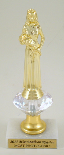 Diamond Riser Beauty Queen Trophy Small-Trophies-Schoppy&