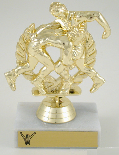 Wrestlers Double Figure 23-1454G-Trophies-Schoppy's Since 1921