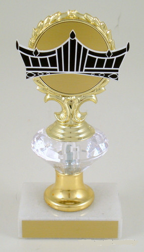 Vector Crown Diamond Riser Trophy Small-Trophies-Schoppy's Since 1921