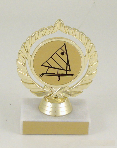 Sail Boat Logo Trophy Medium-Trophies-Schoppy's Since 1921