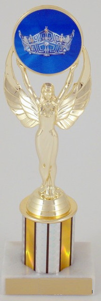 Achievement Trophy with Full Color Crown - Small-Trophy-Schoppy&