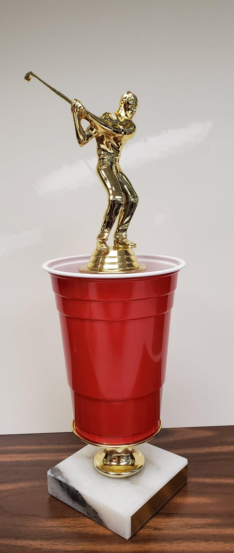Golf Beer Pong Trophy - Size Large or Small-Trophies-Schoppy&