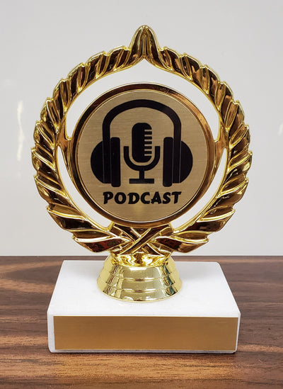 PODCAST Trophy on Marble Base-Trophy-Schoppy's Since 1921