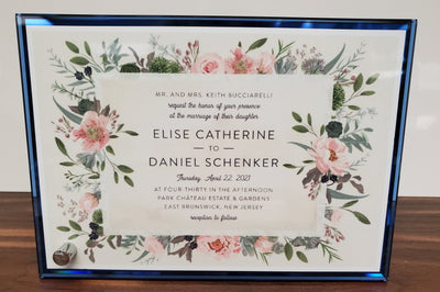 Wedding Invitation Plaque or Photo Plaque-Plaque-Schoppy's Since 1921