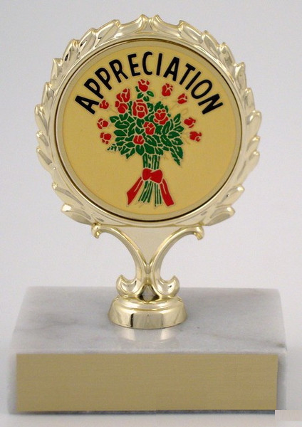 Appreciation Trophy On Marble Base-Trophies-Schoppy&