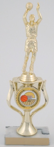 Basketball Riser Trophy on Marble Base-Trophies-Schoppy&