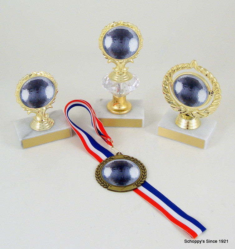 2D Disco Ball on Diamond Riser-Trophy-Schoppy&