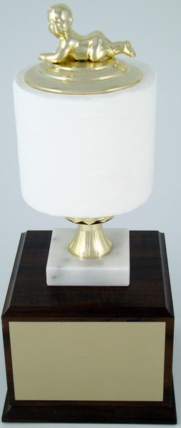Toilet Paper Roll Perpetual Trophy - Baby-Trophies-Schoppy&