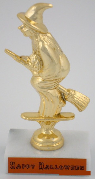 Halloween Metal Witch Trophy-Trophies-Schoppy&