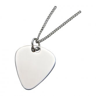 Guitar Pick Shape Pendant Necklace-Jewelry-Schoppy&