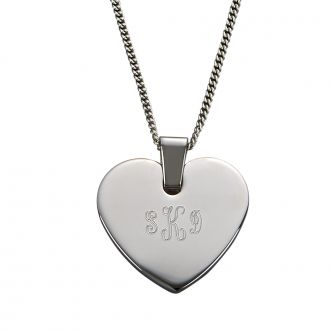 Heart Shaped Pendant Necklace-Jewelry-Schoppy's Since 1921