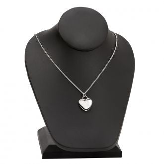 Puffed Heart Necklace! Perfect for your Valentine!-Jewelry-Schoppy's Since 1921