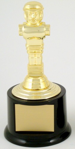 Foosball Trophy on Medium Black Round Base-Trophies-Schoppy's Since 1921