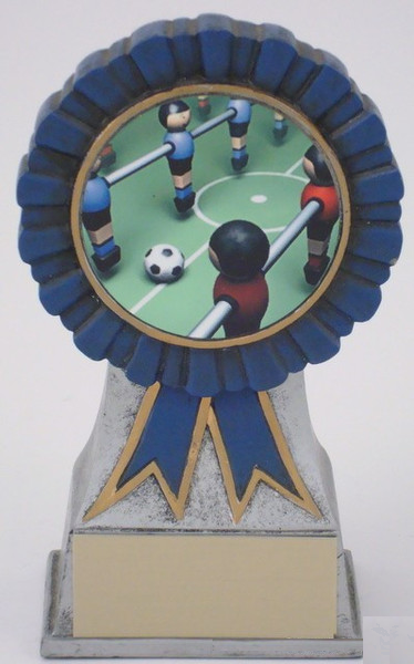 Foosball Logo on Ribbon Resin-Trophies-Schoppy's Since 1921