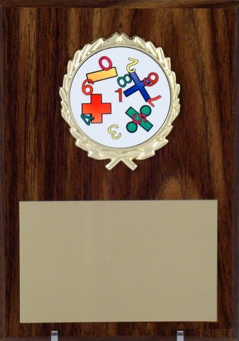 5x7 Plaque With Math Logo-Plaque-Schoppy's Since 1921