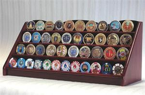 4 Row Coin Display Rack - Cherry-Display Case-Schoppy's Since 1921